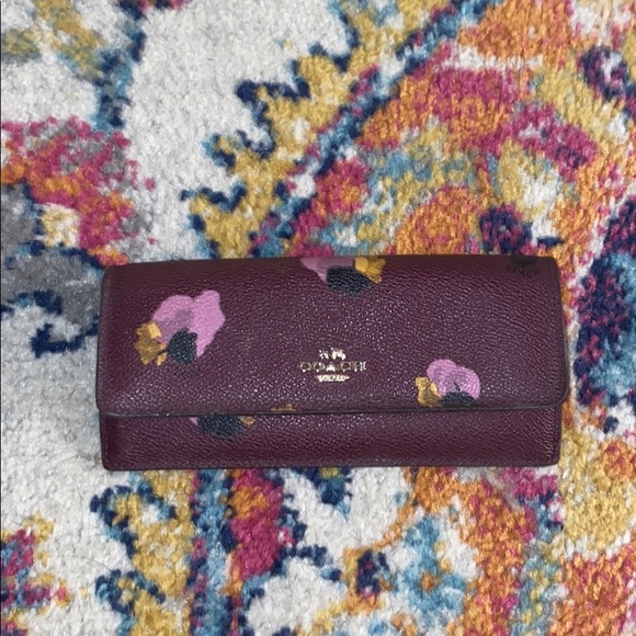 Hand painted Coach wallet